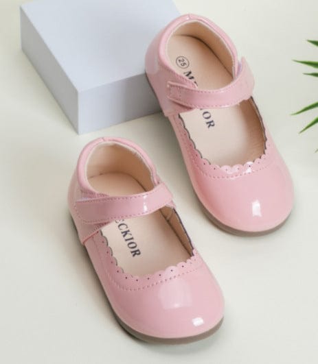 5 Toddler / Pink（without bow） Sunnypetal Toddler Little Girl Mary Jane Dress Shoes Ballet Flats for Girl Wedding Party Shoes Bowknot Princess Shoes